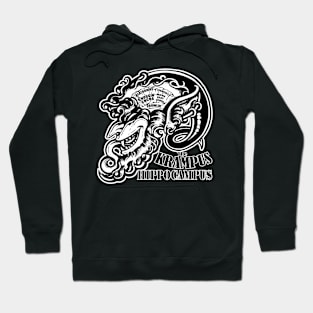 The Krampus Brain - The Krampus Hippocampus - White Outlined Version Hoodie